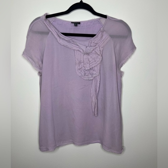 Talbots Women's Tops Blouse Short Sleeves Size 10 Blue - Picture 2 of 6